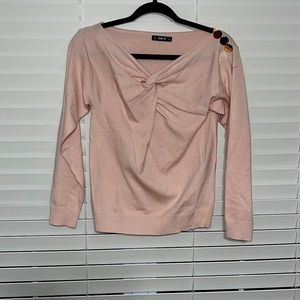 Pink Sweater Blouse